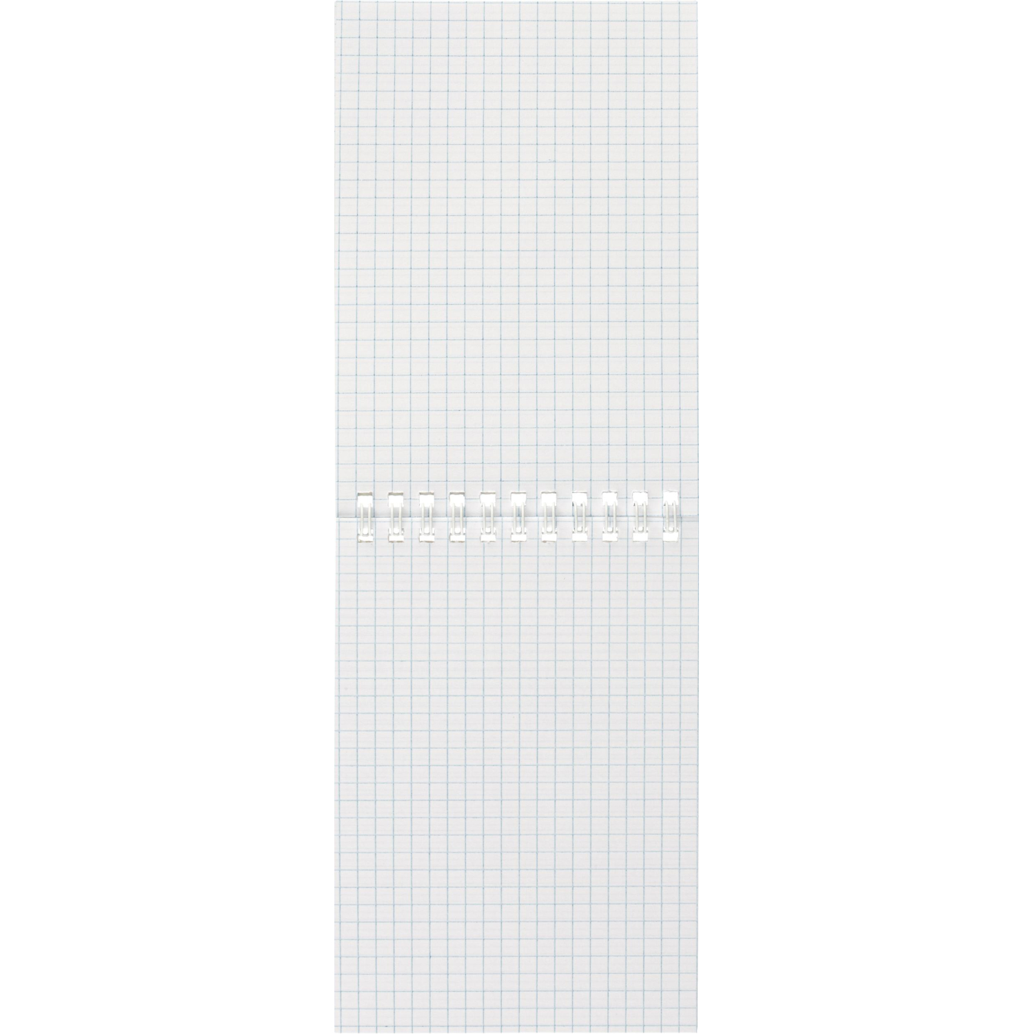 Блокнот А6 108x146,40л,гребень, картон,клетка, синяя
