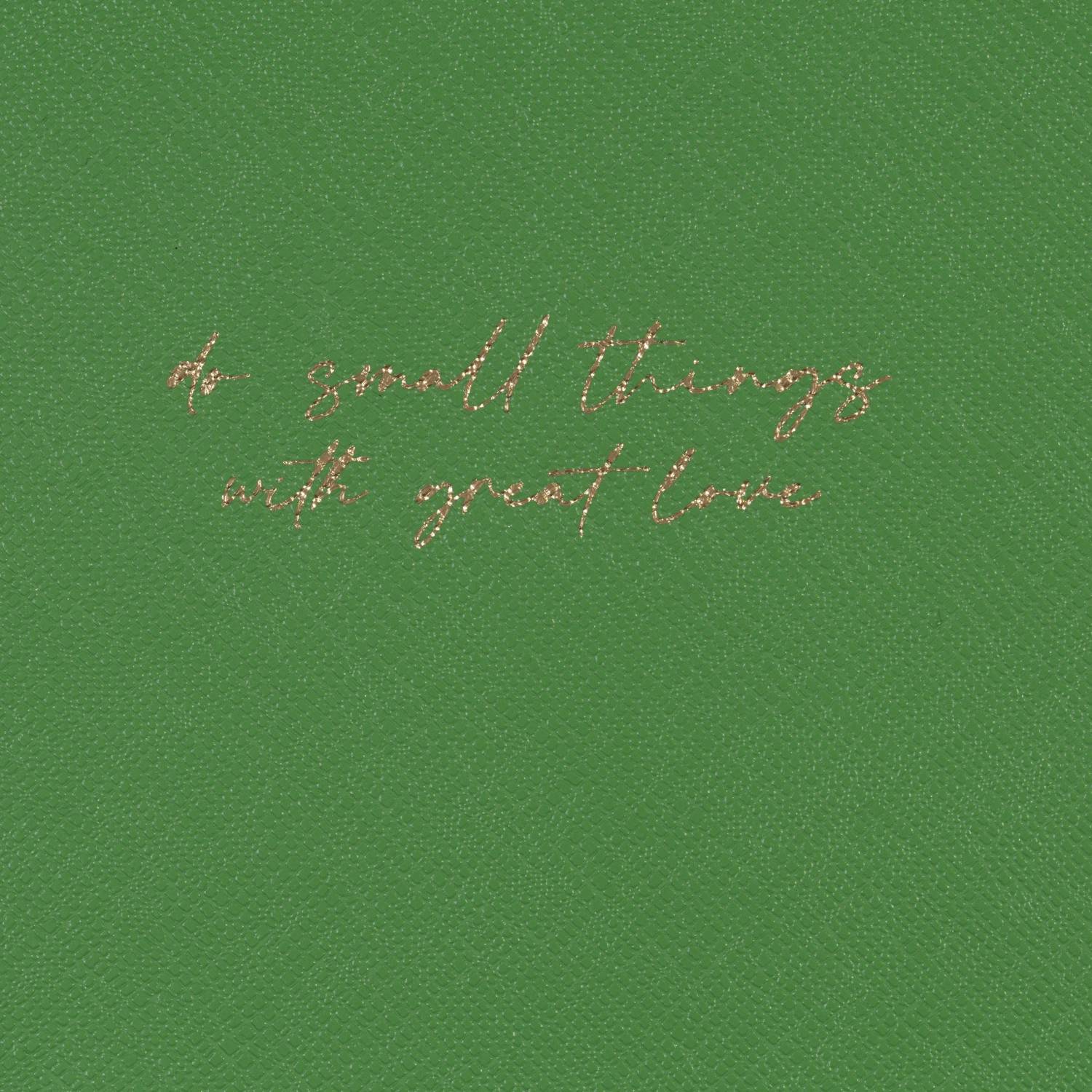 Ежедневник недатированный зеленый, А5 136 л., Do small things, ATTACHE