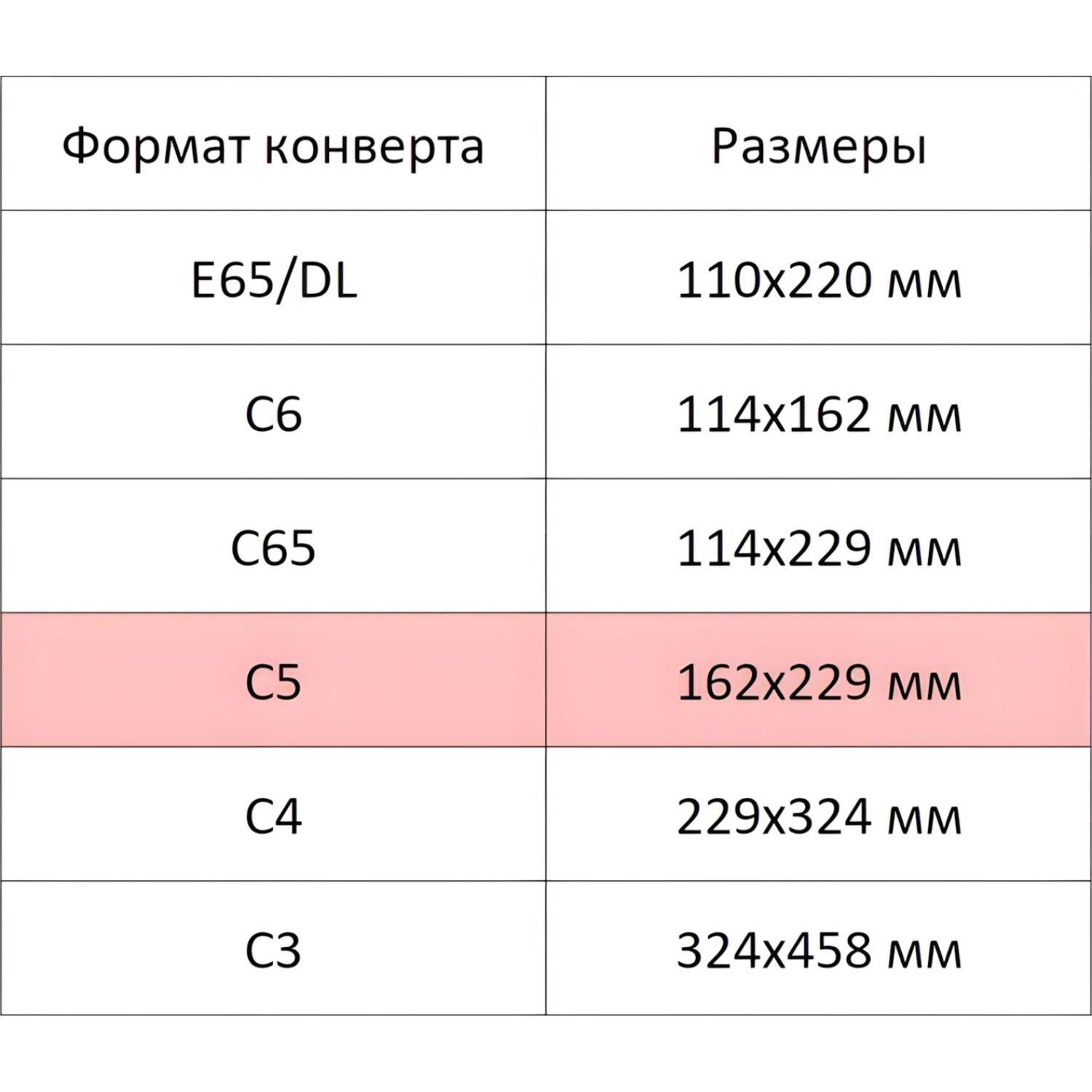 Конверт крафт С5 стрип Ecopost 162х229, 100 шт/уп
