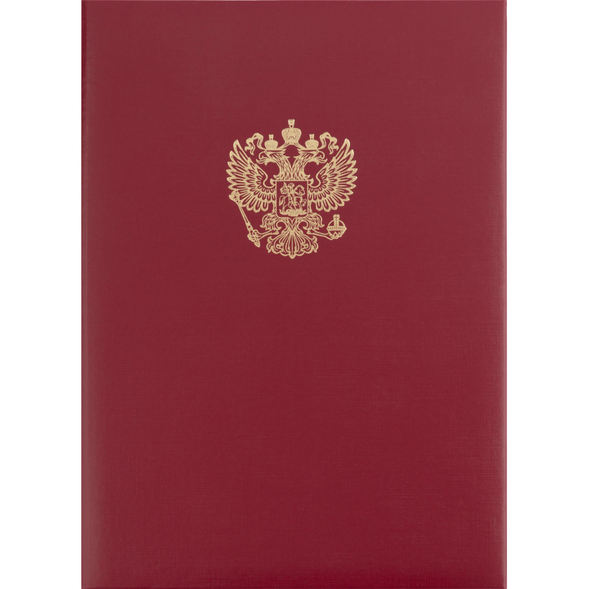 Папка адресная с ОРЛОМ бумвинил с поролоном красная