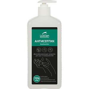 Профхим антисептик спирт,гель д/дез.рук Luscan Prof/NovelGuard Dez,1л_помп