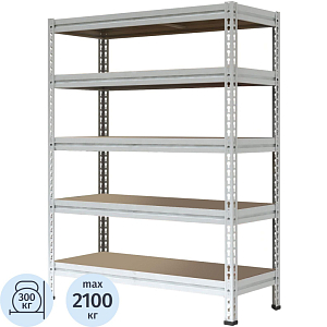 Стеллаж металлический 0MX_P_МС-Т 15765-3.0 с 5-ю полками 1550х785х3000