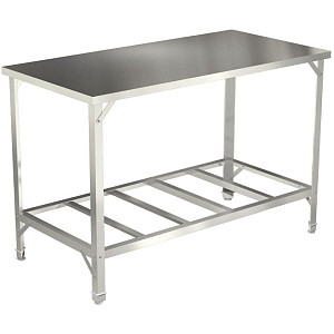 Стол производственный ТТ_СПРО-1206ц полк.решетч,1200x600x850