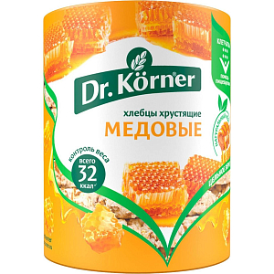 Хлебцы хрустящие Злаковый коктейль медовый Dr.Korner 100 гр