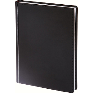 Ежедневник недатированный А5+, 136л, VELVET черный  3-115/04