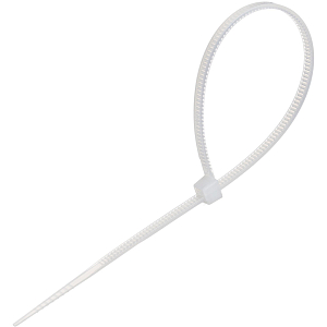 Стяжка (хомут) 150 мм x 2,5 мм,Bigtech BT-CT-150-25-W,нейлон,бел.,100 шт/уп