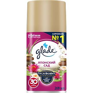 Баллон сменный для автоосвежителя Glade японский сад 269мл