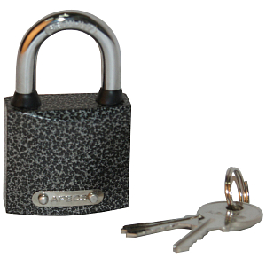 Замок СпецМеб KD_0MX навесной 38 мм хром/серый