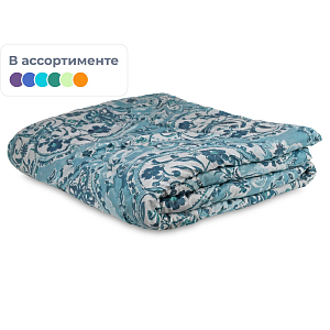 Одеяло 140х205 ЭКОНОМ микрофибра цветная/файбер, ассорти