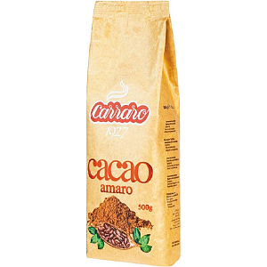 Какао Carraro  Bitter Cocoa Amaro чистое горькое, 500г
