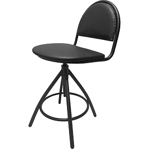 Стул лабораторный КО_EChair 232 PU РС01.00.61Т1 (РС 61Т1/61) к/з чер, винт