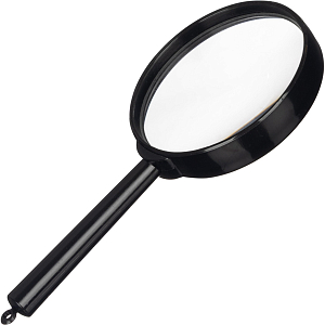 Лупа Attache, увеличение х6, диаметр 60мм, цв.черный, карт/кор.