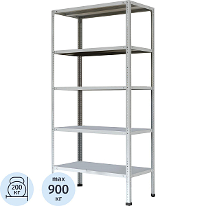 Стеллаж металлический 0MX_P_МС-255/900 усил. с 5-ю полками 1000х500х2000