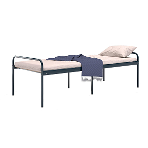 Кровать MET_Комус Мебель на м/к 80х190 антрацит