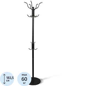 Вешалка EL_напольная SHT-CR400 черный/серый/черн. (832336/В1-48)
