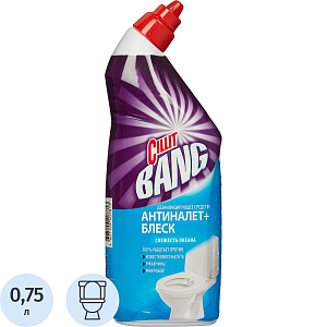 Средство для сантехники CILLIT BANG д/туал.Антиналет+БлескСвеж.океана750мл