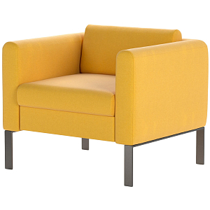 Кресло 0MX_EF_Модерн тк.желт K 014,оп.серый графит R7024