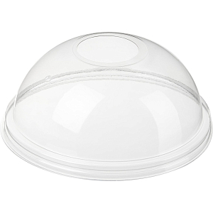 Крышка для стакана d95мм купольная c отверстием ПЭТ 1000шт/кор