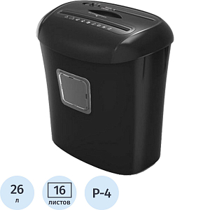Шредер (уничтожитель) Gladwork iShred 16CD Effect, 4ур.секр., 16лист, 26л