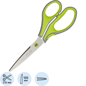 Ножницы Attache Selection 210-215 мм, цвет серо-салатовые