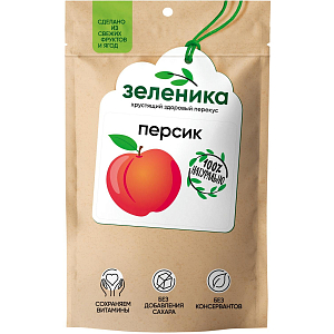 Персик Зеленика Здоровый фруктовый перекус 20 г