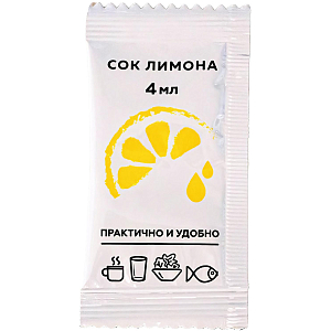 Приправа Лимонный сок порционный Фабрикант, 100пакx4мл