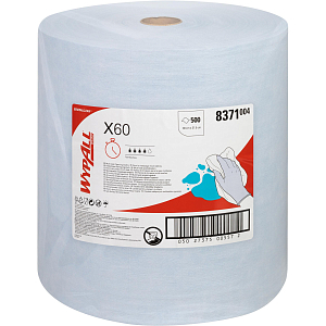 Материал протирочный нетканый рулWYPALLxX60 LR B 500s 38,5х31см голуб.8371