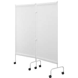 Ширма медицинская MEG_на колесах, двухсекционная ШМ (код МСК-2302)