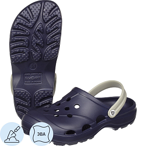 Сабо мужские EVART Ола фиолетово-синий/дымчатый серый р.43