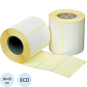 Термоэтикетки ЭКО 50х25, 400 шт/рул, вт. 25