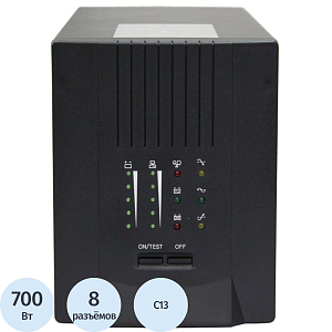 ИБП UPS Powercom Smart King Pro+ SPT-1000 LCD 800W 1000Va