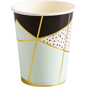 Стакан одноразовый бумажный одноразов Мятная Роскошь 250мл 6шт/G,1502-4342