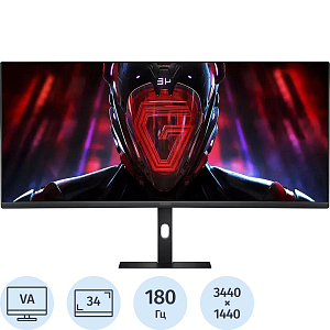 Монитор Xiaomi Curved G34WQi (ELA5454EU)34/UWQHD/VA/180Hz/350cd/1ms