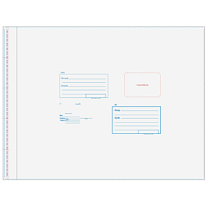 Пакет почтовый из 3-х сл.п/э 485х615 стрип