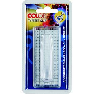 Касса букв,цифр,симв.+ пинцет лат.шрифт 6мм TS CL/P Colop