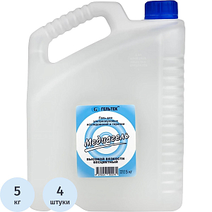 Гель для УЗИ МЕДИАГЕЛЬ 5кг/бут. высокой вязкости (б/цв.) 4 шт/уп