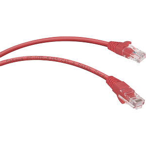 Патч-корд Cabeus PC-UTP-RJ45-Cat.6-2m-RD-LSZH U/UTP, кат6,2xRJ45/8p8c,красн