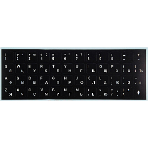 Этикетки на клав. Red Line для ноутбуков, рус и англ, черный (УТ000032336)