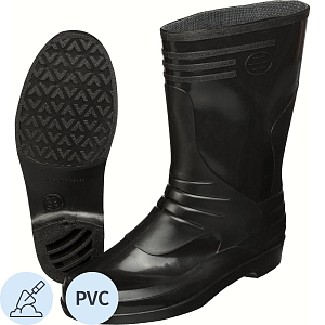 Сапоги женские цв.черный мод 102  (р.41) ПВХ