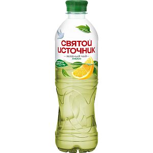 Чай холодный Святой Источник зеленый, лимон негаз ПЭТ 0,5л