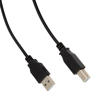 Кабель USB 2.0 AM/BM, 1.8м, чер (OAVDC001)