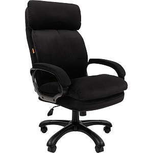 Кресло VT_Chairman Home 505 ткань Т-84 черный (черный пластик)