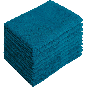 Набор полотенец махровых бордюр 440 г/м2, 40х70 бирюзовый, 10шт