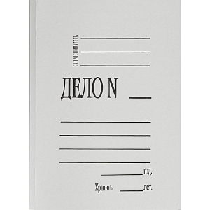 Скоросшиватель картон. ДЕЛО 400 г/м2 мелован 200шт/уп 1496211,1496180