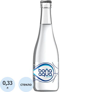 Вода питьевая Bona Aqua газ. стекло 0,33л