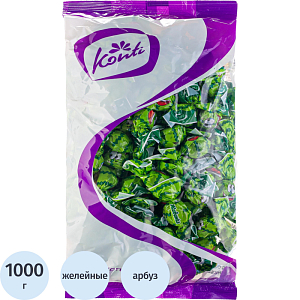 Конфеты желейные Конти Живинка вкус арбуза, 1кг