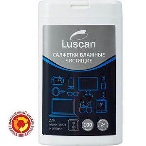 Салфетки д/экранов Luscan, малая туба, 100 шт, 90х115