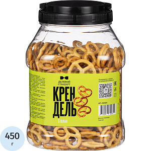 Крендельки Деловой стандарт с солью, банка 450г