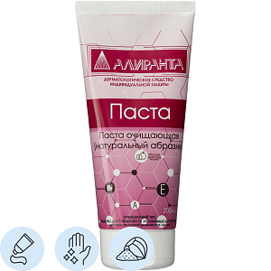 Паста очищающая натуральный абразив 200мл АЛИРАНТА 20003