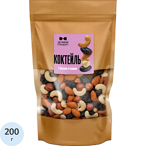 Коктейль Деловой Стандарт сладкий орехи и изюм,  200г